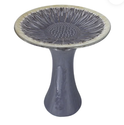 Cream Combo Birdbath 18"X22"H