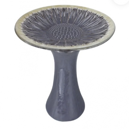 Cream Combo Birdbath 18"X22"H
