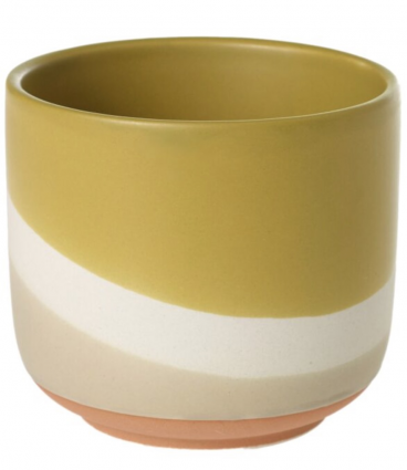 Yellow Colorway Pot. 4" X 3.5" 