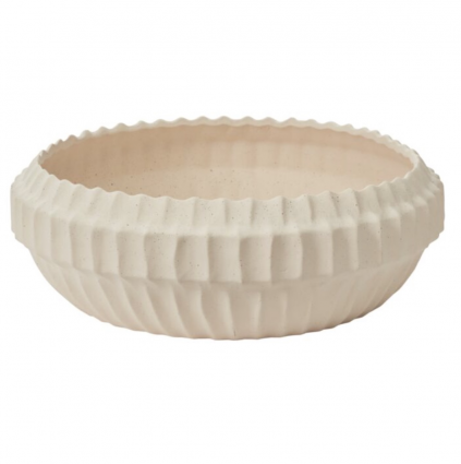 Light Tan Seraphina Bowl 18" X 6"