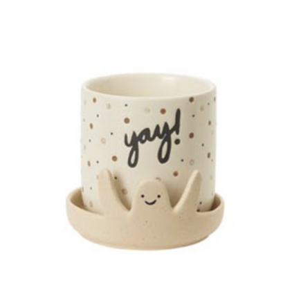 Yay! Pot 4.5" X 4.25"H