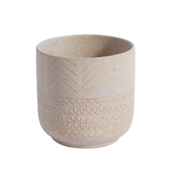 Bisque Indo Pot 5.25" X 5.25"