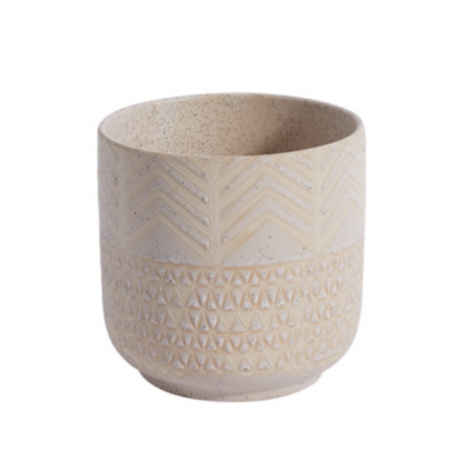 Bisque Indo Pot 5.25" X 5.25"