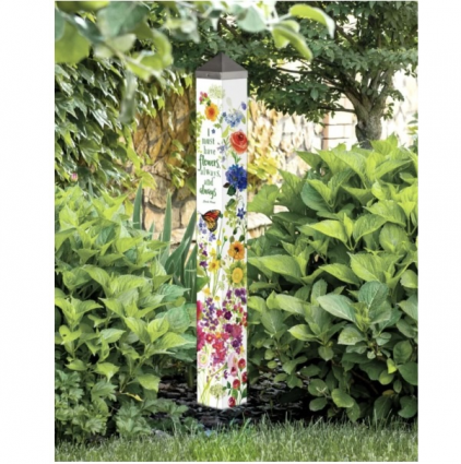 Watercolor Flowers Art Pole 