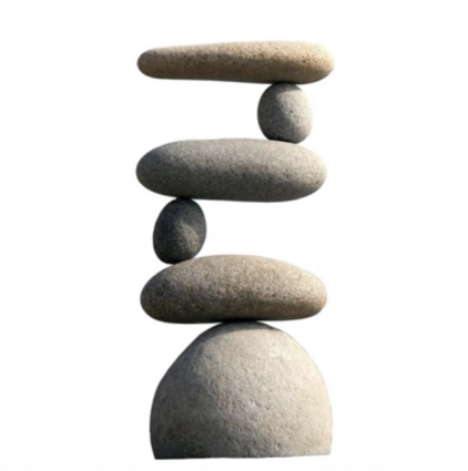 Small Side 2 Side Rock Cairn 11"