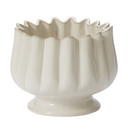 White Tulipa Pot 7.25" X 5.5" 