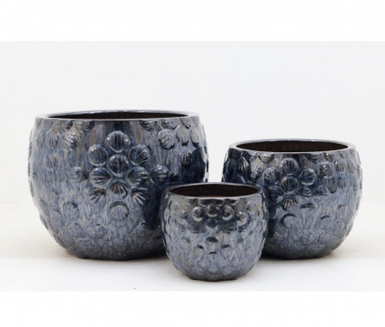 Blue Medium Secret Pearls Planter 