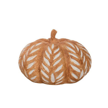 Harvest Wheat Pattern Pumpkin 8.5" X 5.5" 