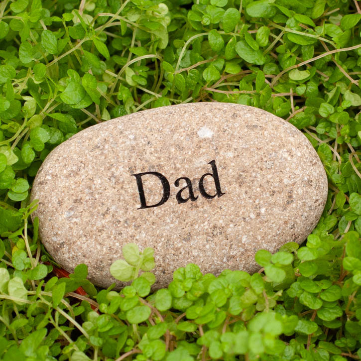 Dad Mini Pebble Stone Heart 