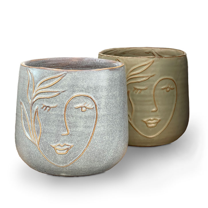 Gleam Face Planter � 6" (sold separately)