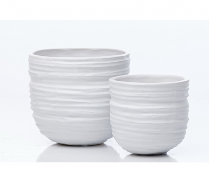 Large White Winds Petits Pot 6.25W X 5.5H