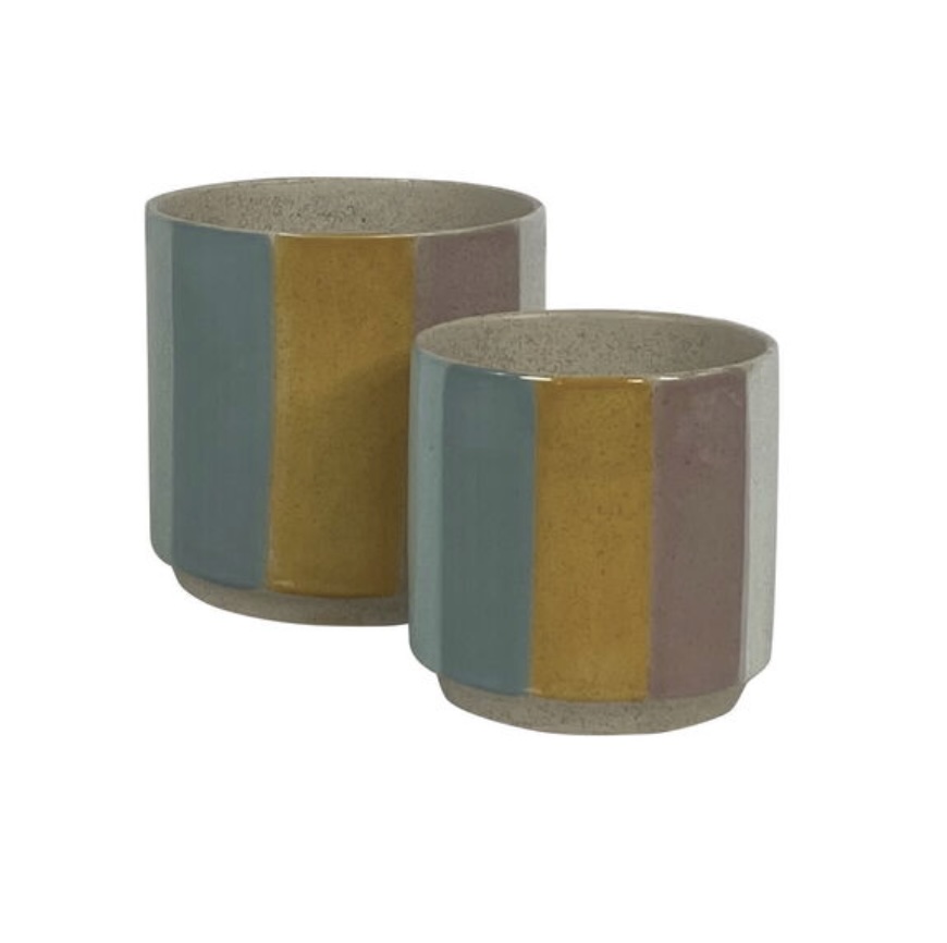 Large Bossed Planter 5.5"W X 5"H