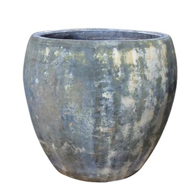 Denim Blue Paolo Pumice Planter 15"