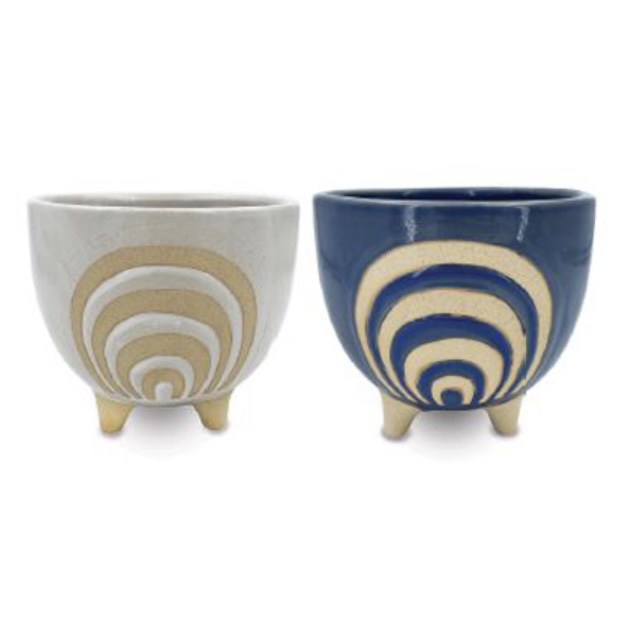 Footed Rainbow Bowl 6"