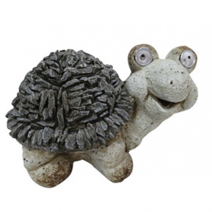 Solar Turtle Statue with LED Eyes