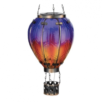 Purple Hot Air Balloon Solar Lantern