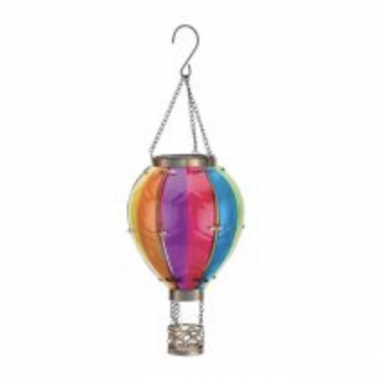 Small Rainbow Hot Air Balloon Solar Lantern 