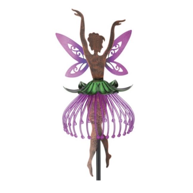 Pink Dancer Solar Stake