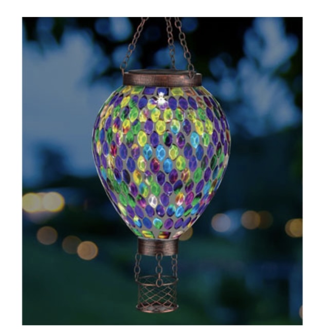 Multi Mosaic Solar Lantern 