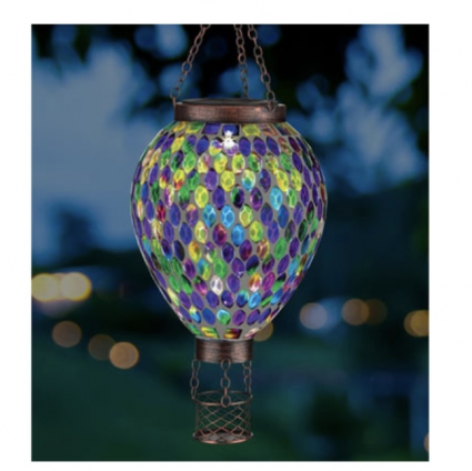 Multi Mosaic Solar Lantern 