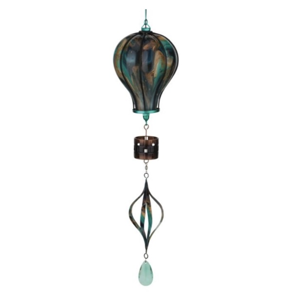 Green Spinning Solar Balloon Lantern 