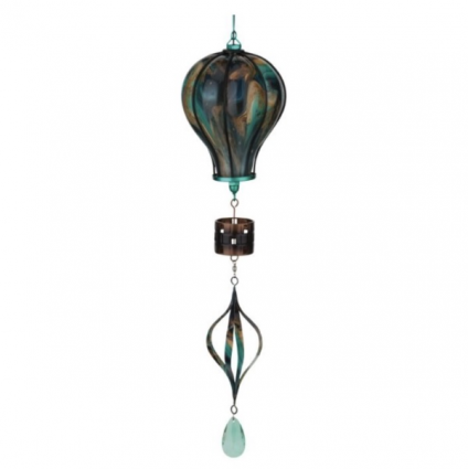 Green Spinning Solar Balloon Lantern 