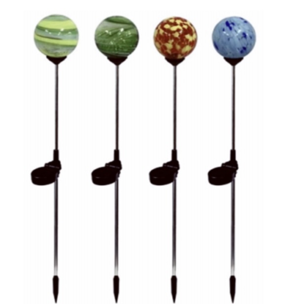 Solar Glass Sphere Stake 23"