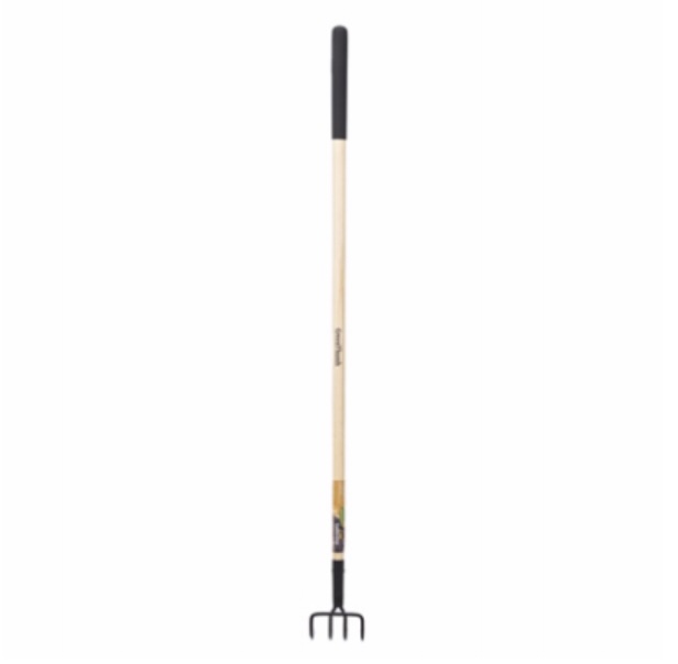 4-Tine Cultivator with Wood Handle