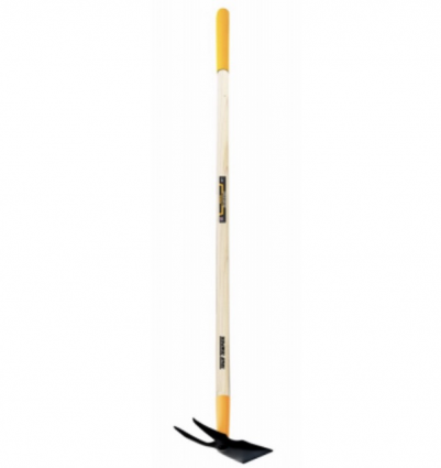 True Temper 2-Prong Weeding Hoe with Wood Handle