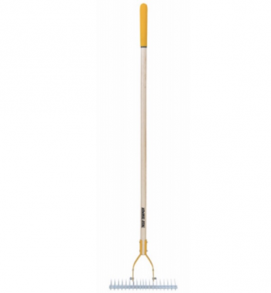 True Temper 15-1/2" Heavy-Duty Thatching Rake with 54" Handle