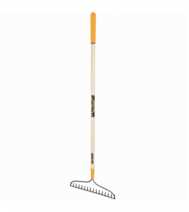 Heavy-Duty Steel Head Bow Rake  16 Tines