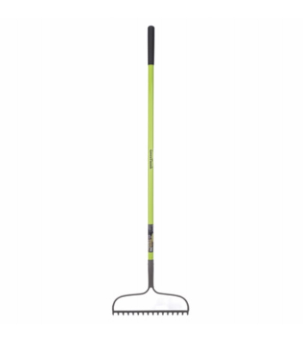 Heavy-Duty Steel Head Bow Rake  16 Tines