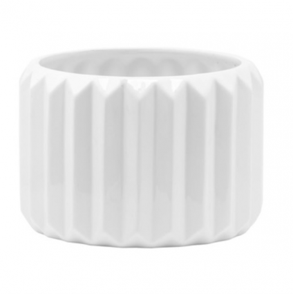 Large White Gear Shape Planter
