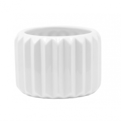 Small White Gear Shape Planter
