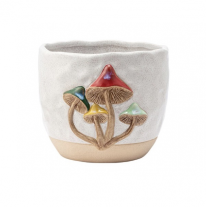 Large Bright Mushroom Planter 5"