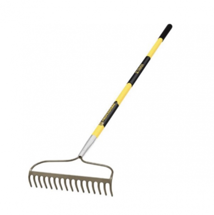 Forged Bow Rake  16 Tine, Fiberglass Handle
