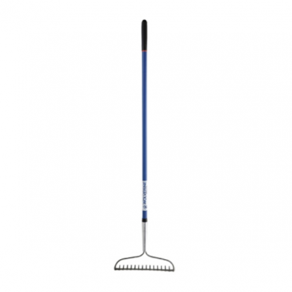 Bow Rake  16 Tine with Fiberglass Handle