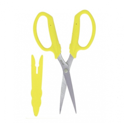 Floral Scissors  Chrome Plated with Safety Cap (7.25")