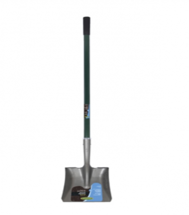 Square-Point Shovel with Fiberglass Handle
