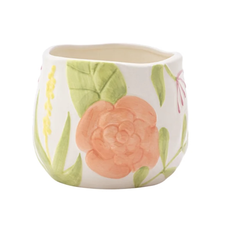 Small Spring Flower Planter 3.75"H 