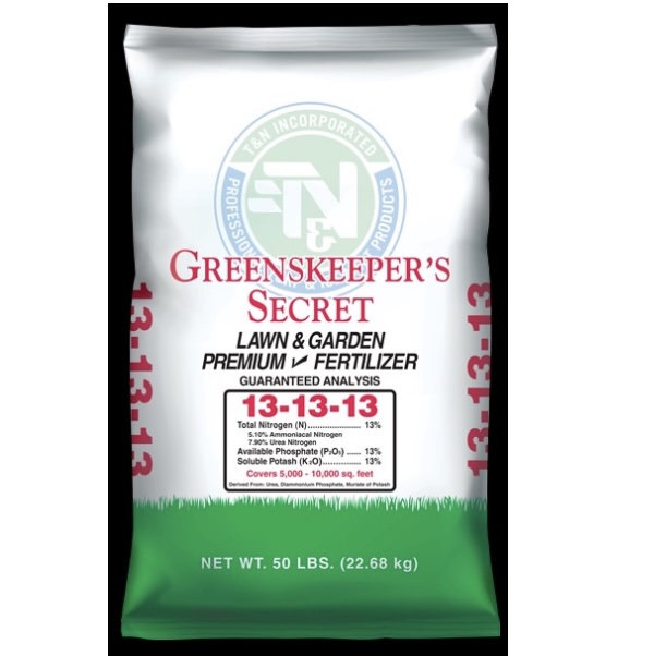 Green Keeper's Secret Lawn & Garden Premium Fertilizer 13-13-13   50lb Bag