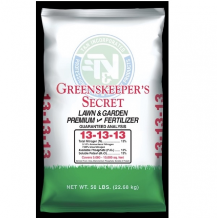 Green Keeper's Secret Lawn & Garden Premium Fertilizer 13-13-13   50lb Bag