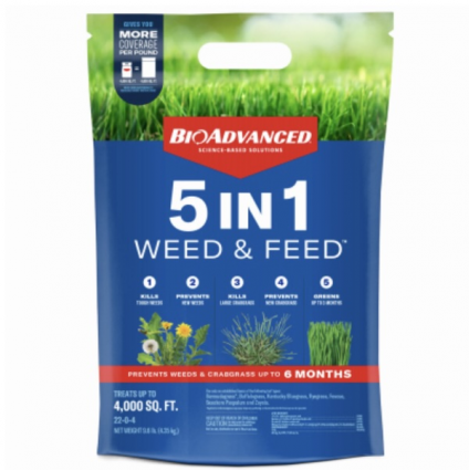 BioAdvanced 5-In-1 Weed & Feed