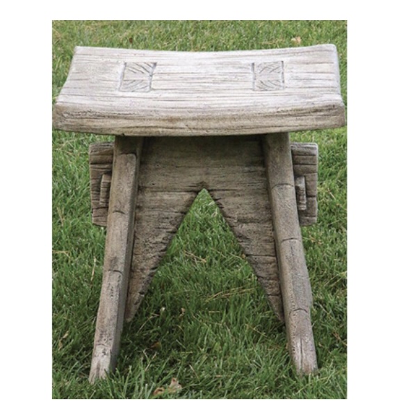 One Piece Concrete Rustic Seat