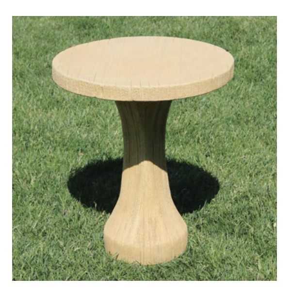 Rustic One Piece Side Table