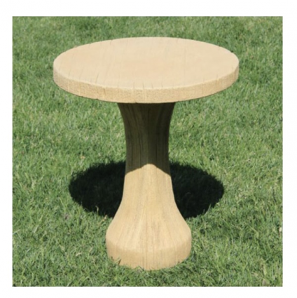 Rustic One Piece Side Table