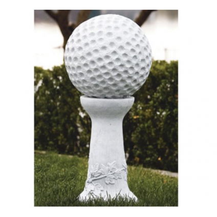 Concrete Golf Ball on Vine Pedestal 