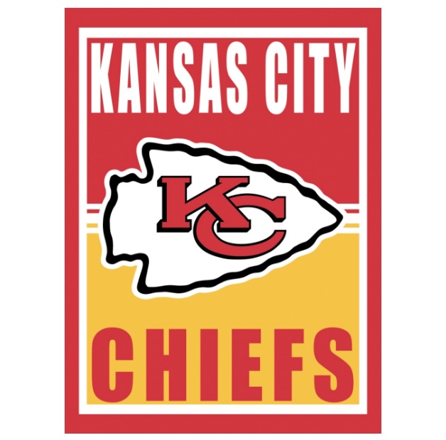 Medium Metal Wall Sign, Kansas City Chiefs