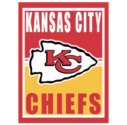 Medium Metal Wall Sign, Kansas City Chiefs