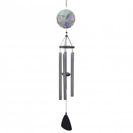 Painted Hummingbird Windchime  37"